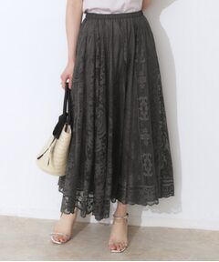 Couture Brooch / クチュールブローチ ロング・マキシ丈スカート | 【上品・通勤】サークルレーススカート