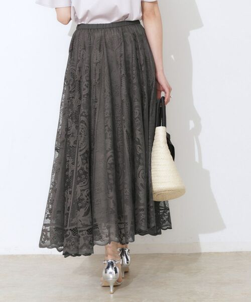 Couture Brooch / クチュールブローチ ロング・マキシ丈スカート | 【上品・通勤】サークルレーススカート | 詳細16