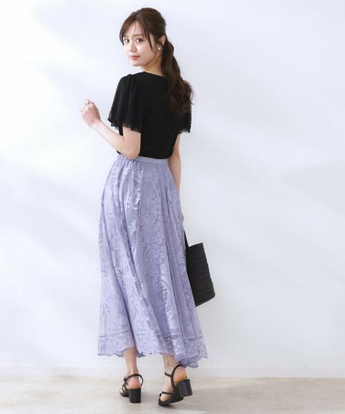 Couture Brooch / クチュールブローチ ロング・マキシ丈スカート | 【上品・通勤】サークルレーススカート | 詳細23