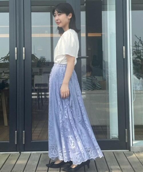 Couture Brooch / クチュールブローチ ロング・マキシ丈スカート | 【上品・通勤】サークルレーススカート | 詳細28