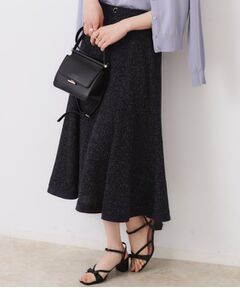 Couture Brooch / クチュールブローチ スカート | 【洗える・きれいめ・通勤】サマーツイード配色フレアスカート