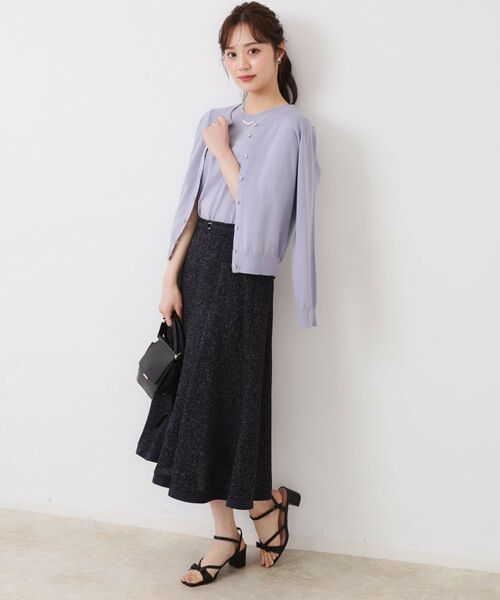 Couture Brooch / クチュールブローチ スカート | 【洗える・きれいめ・通勤】サマーツイード配色フレアスカート | 詳細17