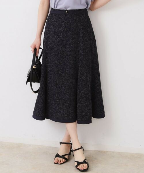 Couture Brooch / クチュールブローチ スカート | 【洗える・きれいめ・通勤】サマーツイード配色フレアスカート | 詳細18
