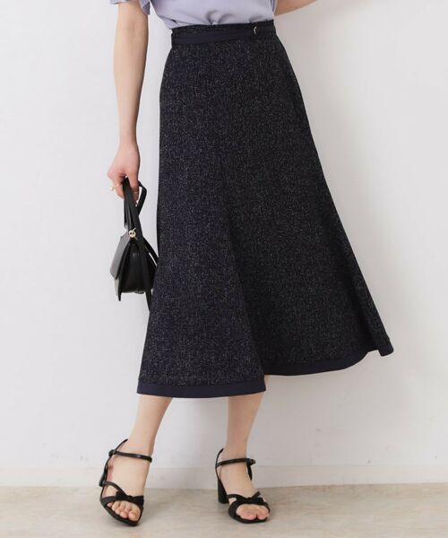 Couture Brooch / クチュールブローチ スカート | 【洗える・きれいめ・通勤】サマーツイード配色フレアスカート | 詳細19