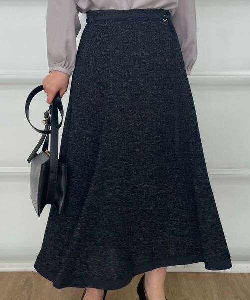 Couture Brooch / クチュールブローチ スカート | 【洗える・きれいめ・通勤】サマーツイード配色フレアスカート | 詳細24