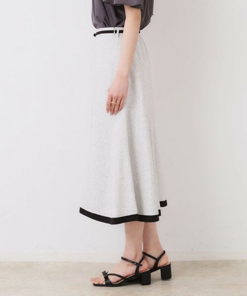 Couture Brooch / クチュールブローチ スカート | 【洗える・きれいめ・通勤】サマーツイード配色フレアスカート | 詳細28
