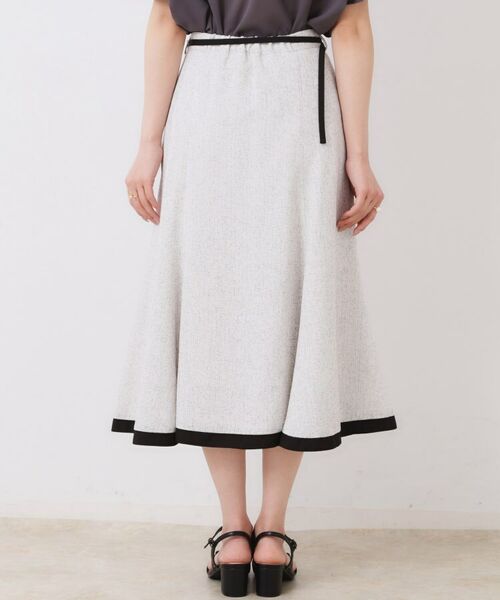 Couture Brooch / クチュールブローチ スカート | 【洗える・きれいめ・通勤】サマーツイード配色フレアスカート | 詳細29