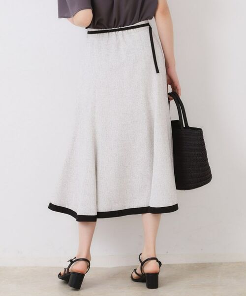 Couture Brooch / クチュールブローチ スカート | 【洗える・きれいめ・通勤】サマーツイード配色フレアスカート | 詳細7