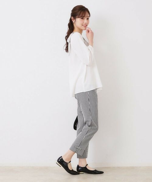 Couture Brooch / クチュールブローチ シャツ・ブラウス | 【フェミニン・通勤】肩リボンシフォンブラウス | 詳細2