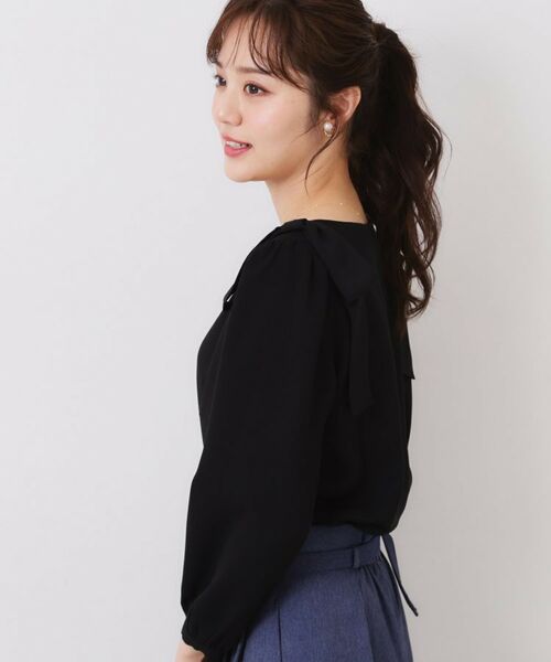 Couture Brooch / クチュールブローチ シャツ・ブラウス | 【フェミニン・通勤】肩リボンシフォンブラウス | 詳細21