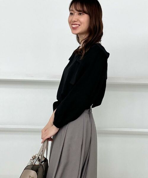 Couture Brooch / クチュールブローチ シャツ・ブラウス | 【フェミニン・通勤】肩リボンシフォンブラウス | 詳細28