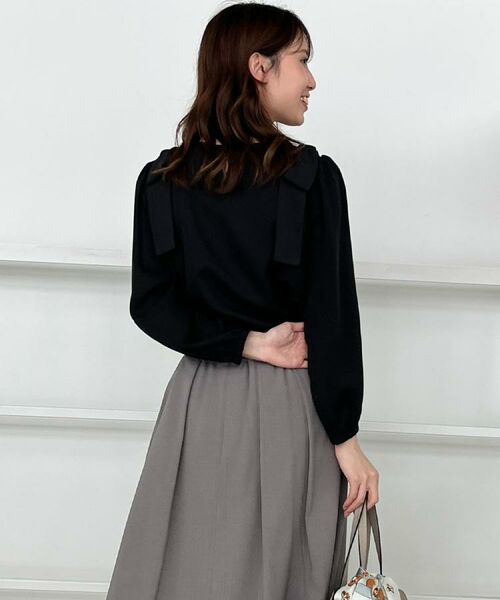 Couture Brooch / クチュールブローチ シャツ・ブラウス | 【フェミニン・通勤】肩リボンシフォンブラウス | 詳細29