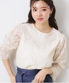 Couture Brooch / クチュールブローチ シャツ・ブラウス | 【一枚で着映える・華やか・通勤】エンブロチュール キャンディーズブラウス