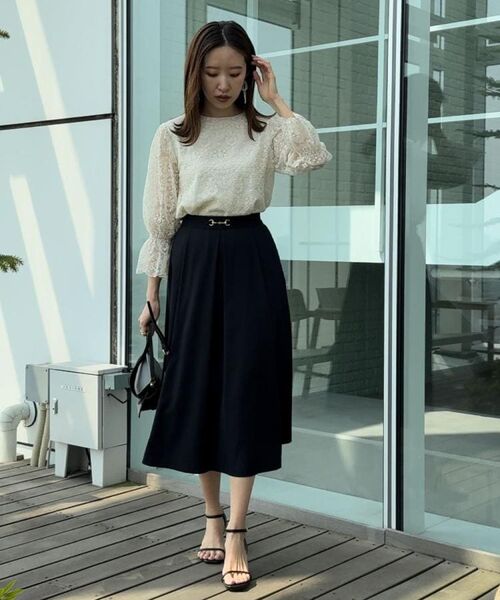 Couture Brooch / クチュールブローチ シャツ・ブラウス | 【一枚で着映える・華やか・通勤】エンブロチュール キャンディーズブラウス | 詳細12