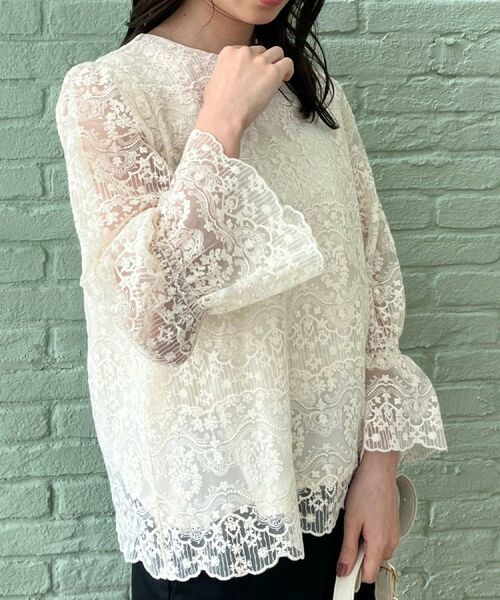 Couture Brooch / クチュールブローチ シャツ・ブラウス | 【一枚で着映える・華やか・通勤】エンブロチュール キャンディーズブラウス | 詳細19