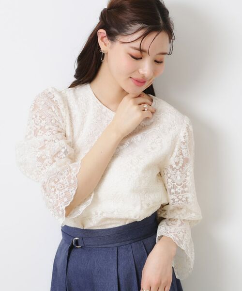 Couture Brooch / クチュールブローチ シャツ・ブラウス | 【一枚で着映える・華やか・通勤】エンブロチュール キャンディーズブラウス | 詳細5