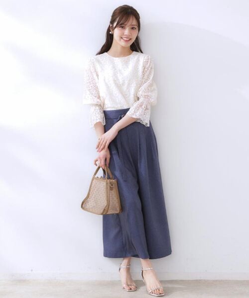 Couture Brooch / クチュールブローチ シャツ・ブラウス | 【一枚で着映える・華やか・通勤】エンブロチュール キャンディーズブラウス | 詳細8