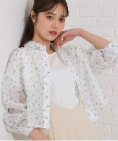 Couture Brooch / クチュールブローチ シャツ・ブラウス | 【洗える・オシャレな透け感】パール調ボタンシアーシャツ