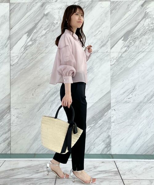 Couture Brooch / クチュールブローチ シャツ・ブラウス | 【洗える・オシャレな透け感】パール調ボタンシアーシャツ | 詳細26