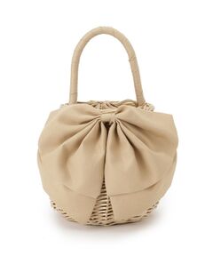 Couture Brooch / クチュールブローチ ハンドバッグ | BIGリボンラタンバッグ