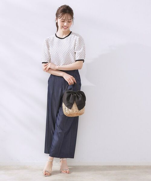 Couture Brooch / クチュールブローチ ハンドバッグ | BIGリボンラタンバッグ | 詳細10