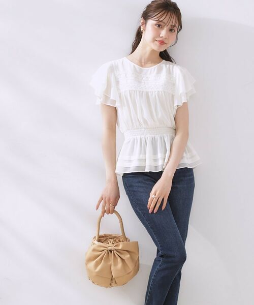 Couture Brooch / クチュールブローチ ハンドバッグ | BIGリボンラタンバッグ | 詳細12