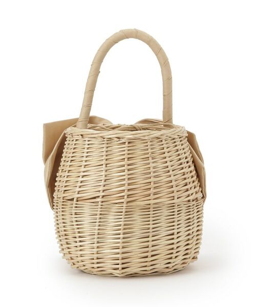 Couture Brooch / クチュールブローチ ハンドバッグ | BIGリボンラタンバッグ | 詳細3