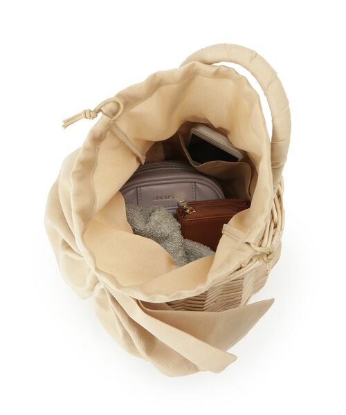 Couture Brooch / クチュールブローチ ハンドバッグ | BIGリボンラタンバッグ | 詳細7