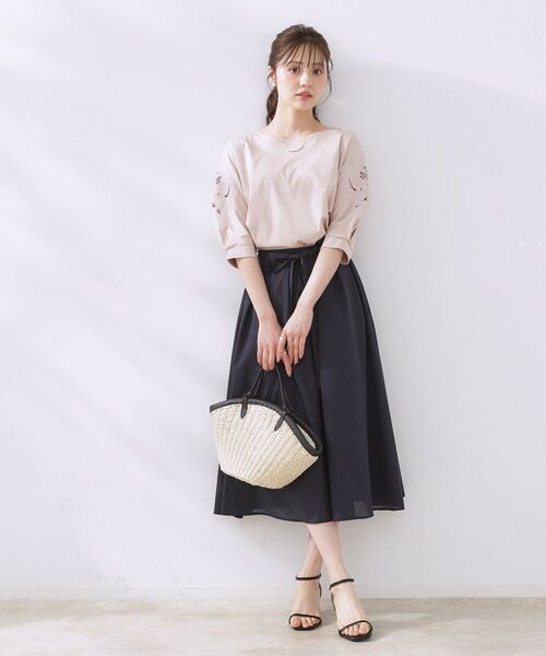 Couture Brooch / クチュールブローチ トートバッグ | 合皮トリミングペーパートート | 詳細13