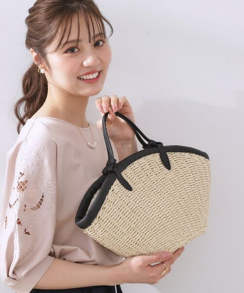 Couture Brooch / クチュールブローチ トートバッグ | 合皮トリミングペーパートート | 詳細15