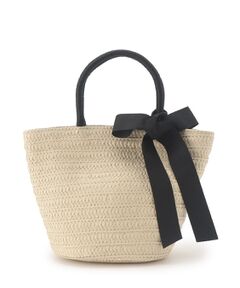 Couture Brooch / クチュールブローチ トートバッグ | リボンディティールかごトートバッグ