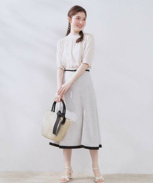 Couture Brooch / クチュールブローチ トートバッグ | リボンディティールかごトートバッグ | 詳細10