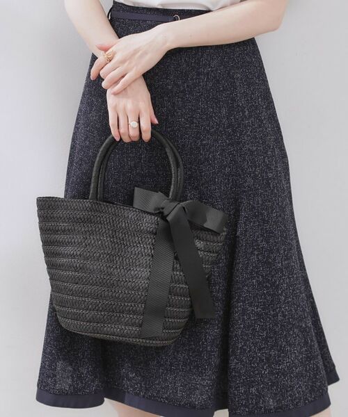 Couture Brooch / クチュールブローチ トートバッグ | リボンディティールかごトートバッグ | 詳細11