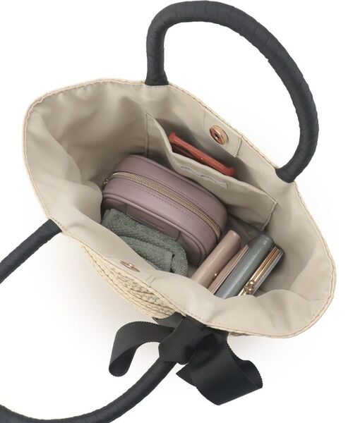 Couture Brooch / クチュールブローチ トートバッグ | リボンディティールかごトートバッグ | 詳細7