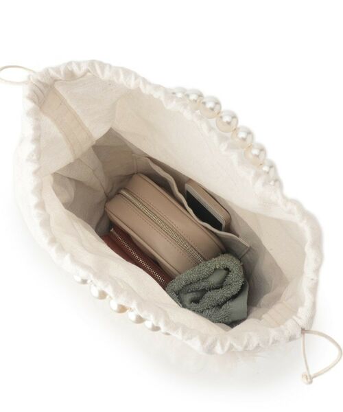 Couture Brooch / クチュールブローチ ハンドバッグ | フリルデザインパール調ハンドルカゴバッグ | 詳細7