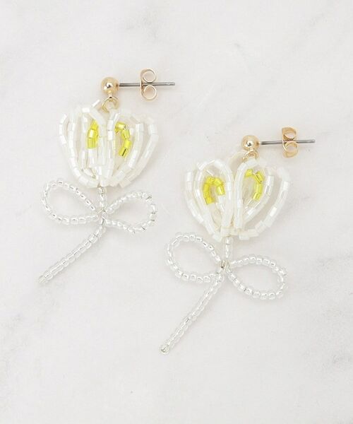 Couture Brooch / クチュールブローチ ピアス・イヤリング | フラワービーズピアス | 詳細1