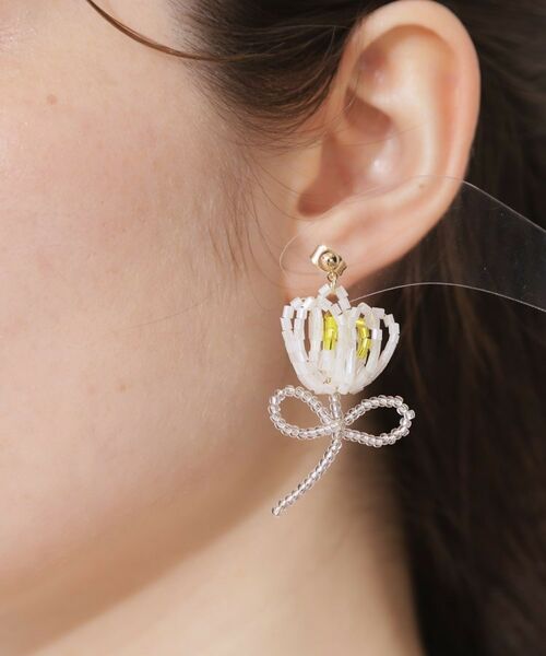 Couture Brooch / クチュールブローチ ピアス・イヤリング | フラワービーズピアス | 詳細4