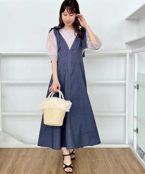 Couture Brooch / クチュールブローチ ニット・セーター | 【洗える・UV機能・通勤】オーガンレース袖ニット | 詳細19