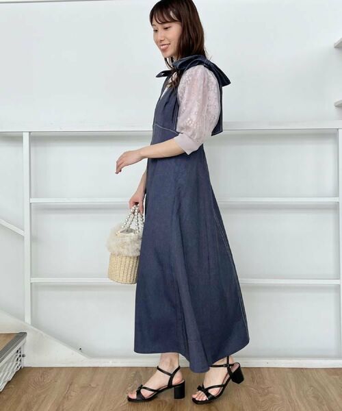 Couture Brooch / クチュールブローチ ニット・セーター | 【洗える・UV機能・通勤】オーガンレース袖ニット | 詳細20