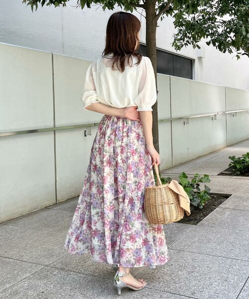 Couture Brooch / クチュールブローチ ニット・セーター | 【上品な透け感・通勤】シアーシャーリングニットトップス | 詳細12