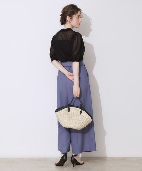 Couture Brooch / クチュールブローチ ニット・セーター | 【上品な透け感・通勤】シアーシャーリングニットトップス | 詳細27