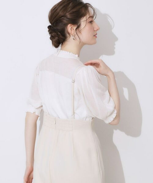 Couture Brooch / クチュールブローチ ニット・セーター | 【上品な透け感・通勤】シアーシャーリングニットトップス | 詳細7