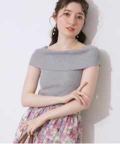 Couture Brooch / クチュールブローチ ニット・セーター | リブオフショルニット