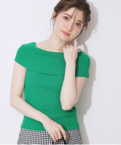 Couture Brooch / クチュールブローチ ニット・セーター | リブオフショルニット