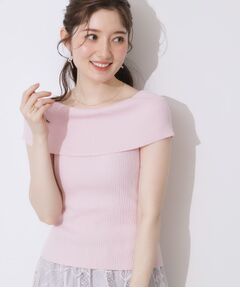 Couture Brooch / クチュールブローチ ニット・セーター | リブオフショルニット