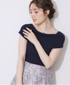 Couture Brooch / クチュールブローチ ニット・セーター | リブオフショルニット