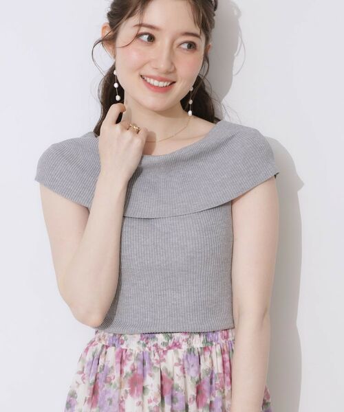 Couture Brooch / クチュールブローチ ニット・セーター | リブオフショルニット | 詳細1