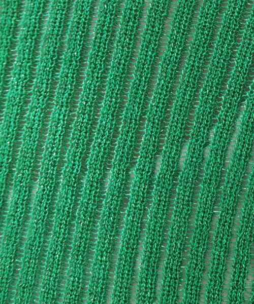 Couture Brooch / クチュールブローチ ニット・セーター | ラメリブ5分袖ニット | 詳細14