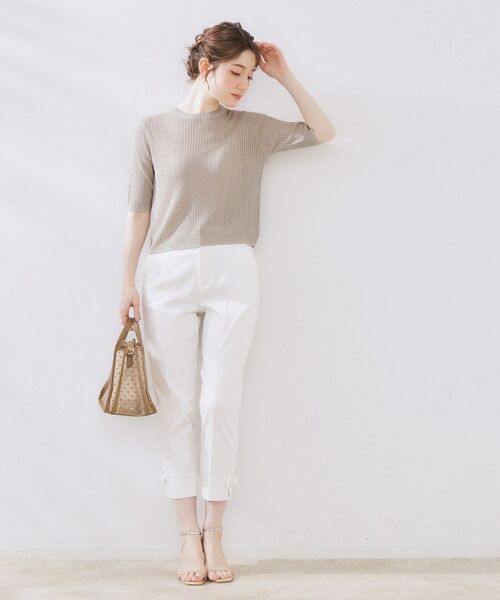 Couture Brooch / クチュールブローチ ニット・セーター | ラメリブ5分袖ニット | 詳細18