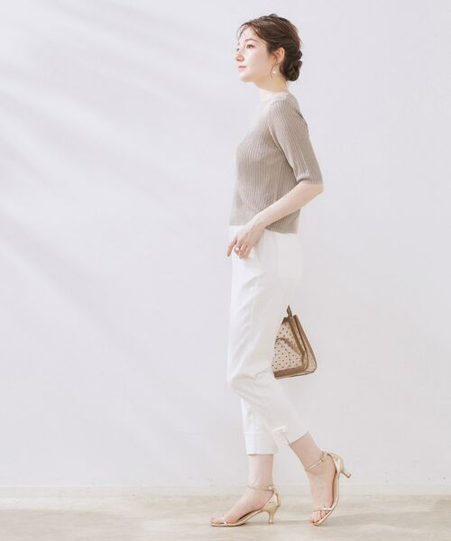 Couture Brooch / クチュールブローチ ニット・セーター | ラメリブ5分袖ニット | 詳細19